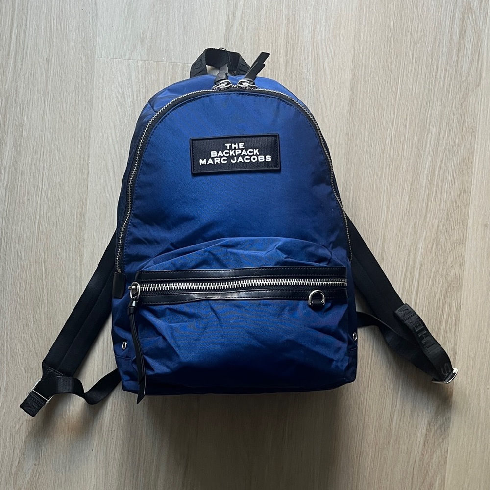 Marc Jacobs Navy Backpack with Black Accents